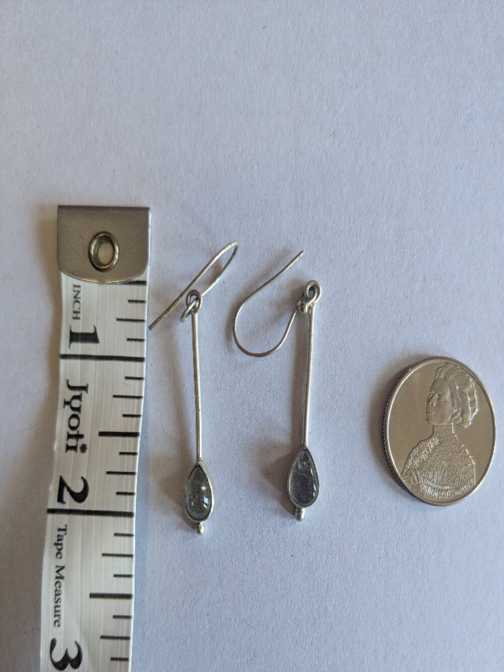 Vintage drop dangle earrings lot of 5 - Picture 10 of 10